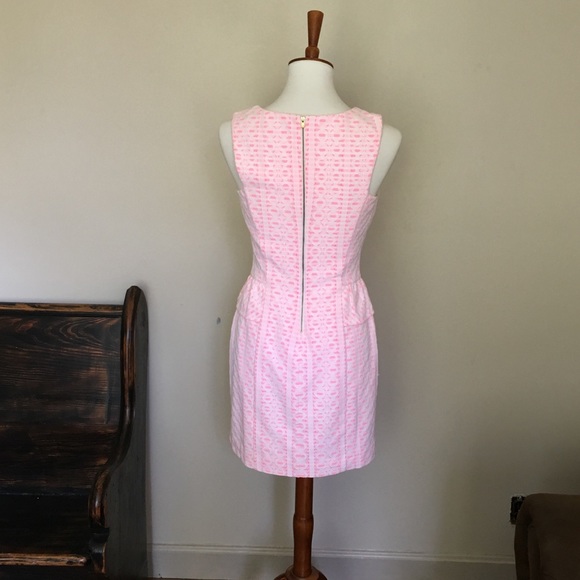 🎉 Lilly Pulitzer Embroidered Mini Peplum Dress - Picture 4 of 8